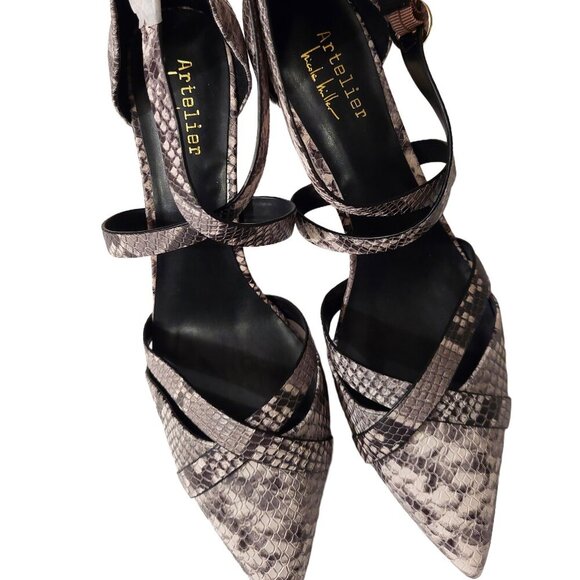 NICOLE Miller Grey Animal Print Pumps Size 11 - Picture 2 of 11